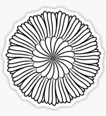 Pegatina Flor dibujada a mano