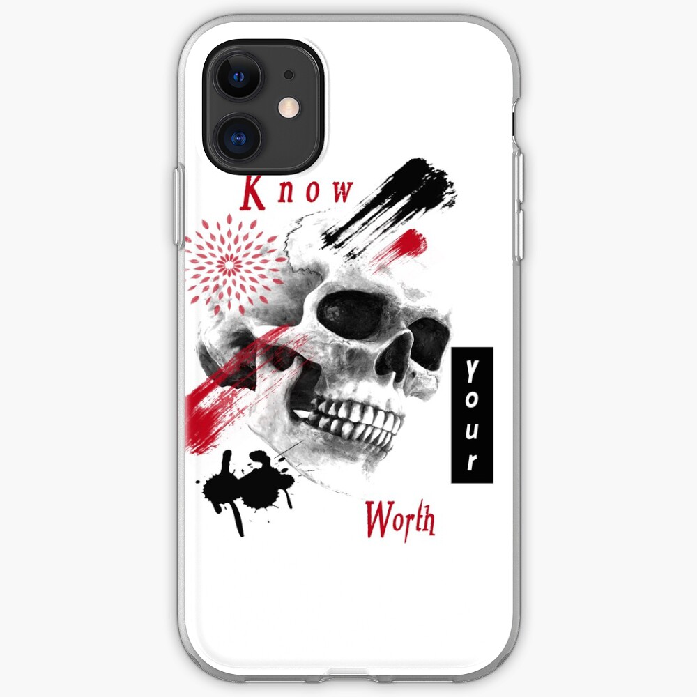 Know your worth! iPhone Case & Cover