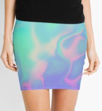 Regenbogen-See-holografische Iris Minirock