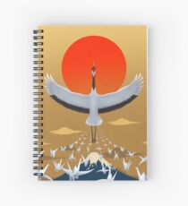 Mystical crane of eternal good luck Spiral Notebook