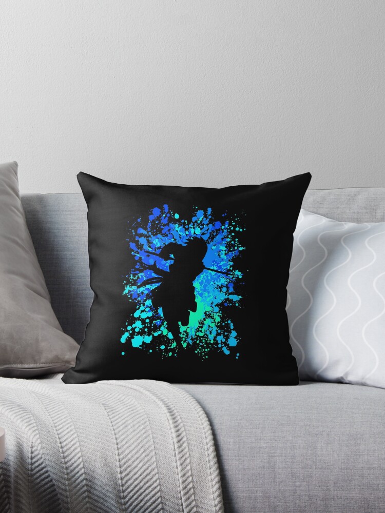 Anime Inspired Paint Splatter Shirt Throw Pillow By Janeflame