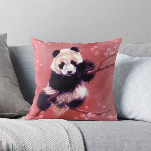 panda throw pillow