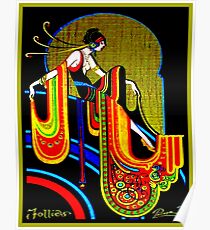 FLAPPER: Jahrgang 1920 Art Deco schönen Druck Poster