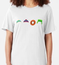 South Park Hats Slim Fit T-Shirt