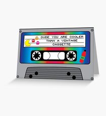 Kühler als eine Vintage-Kassette Grußkarte