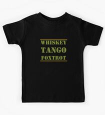 Military Whiskey Tango Foxtrot WTF - Kids T-Shirt