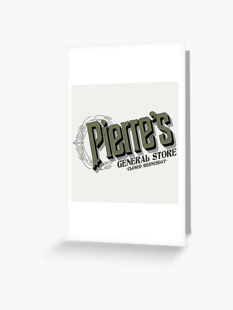 Pierre S General Store Logo Stardew Valley Logo Greeting Card