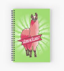 Custom color funny animal pop art llama como se llama Spiral Notebook