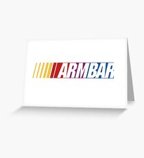 Jiu Jitsu Arm Bar NASCAR Grußkarte
