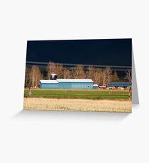 Stormy Montana Farm Greeting Card