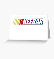 Jiu Jitsu Kniestange NASCAR Grußkarte