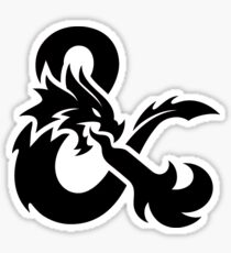 Dungeons and Dragons Logo Sticker