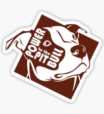 Power to the Pit Bull Sticker