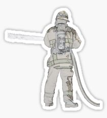Firefighters are Real Heroes, Image 5 Sticker