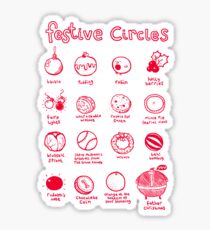 Pegatina Festive Circles