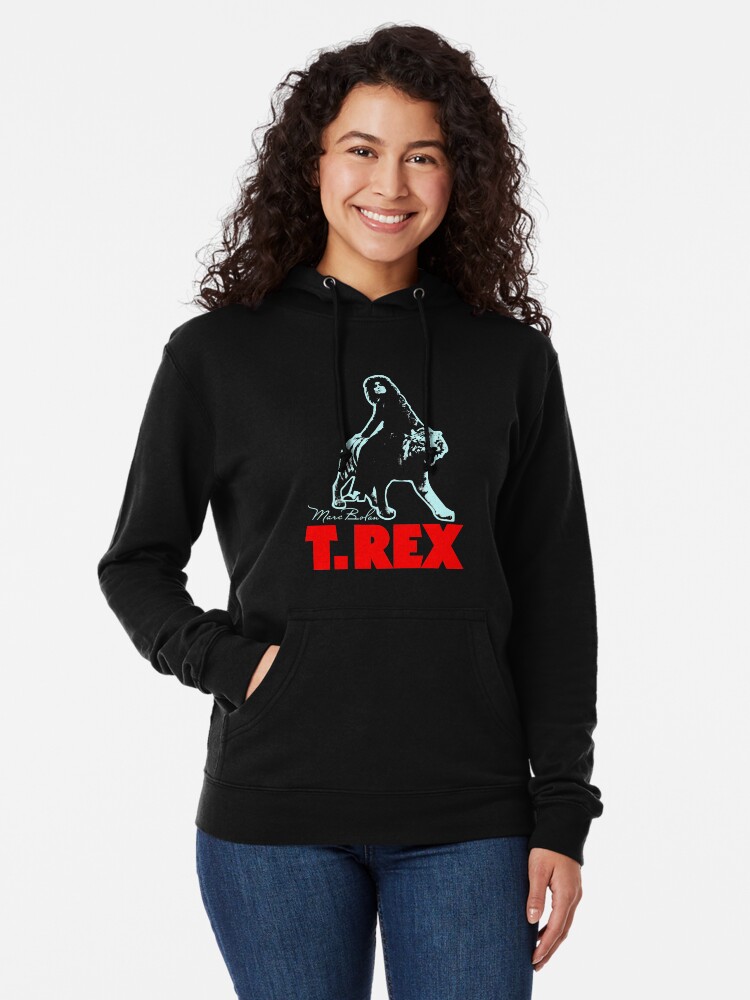 T Rex Band Lightweight Hoodie By Sagan88 Redbubble