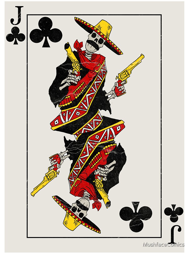 "Jack of Clubs" Sticker by MushfaceComics | Redbubble