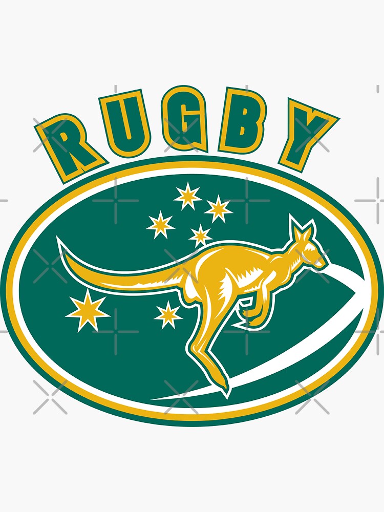 "Rugby Wallabies Australia" Sticker by patrimonio Redbubble