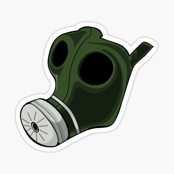 Biohazard Gas Mask Stickers | Redbubble