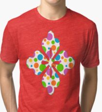 Colorful Polka Dots Tri-blend T-Shirt