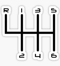Pegatina 6-Speed Manual Transmission Gear Stick H-Pattern