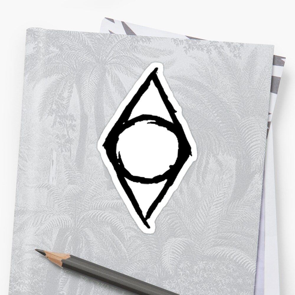 Thieves Guild Shadowmark Sticker By Lequack517 Redbubble   Stf,small,600x600 C,0,0,1000,1000 