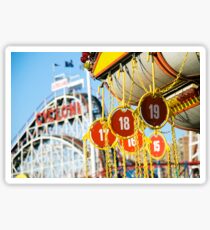 Coney Island Astroland and Cyclone: Brooklyn, NYC Sticker
