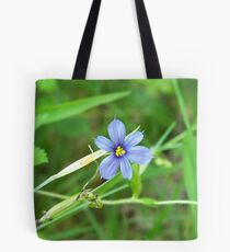 Blue-Eyed Grass Tote Bag