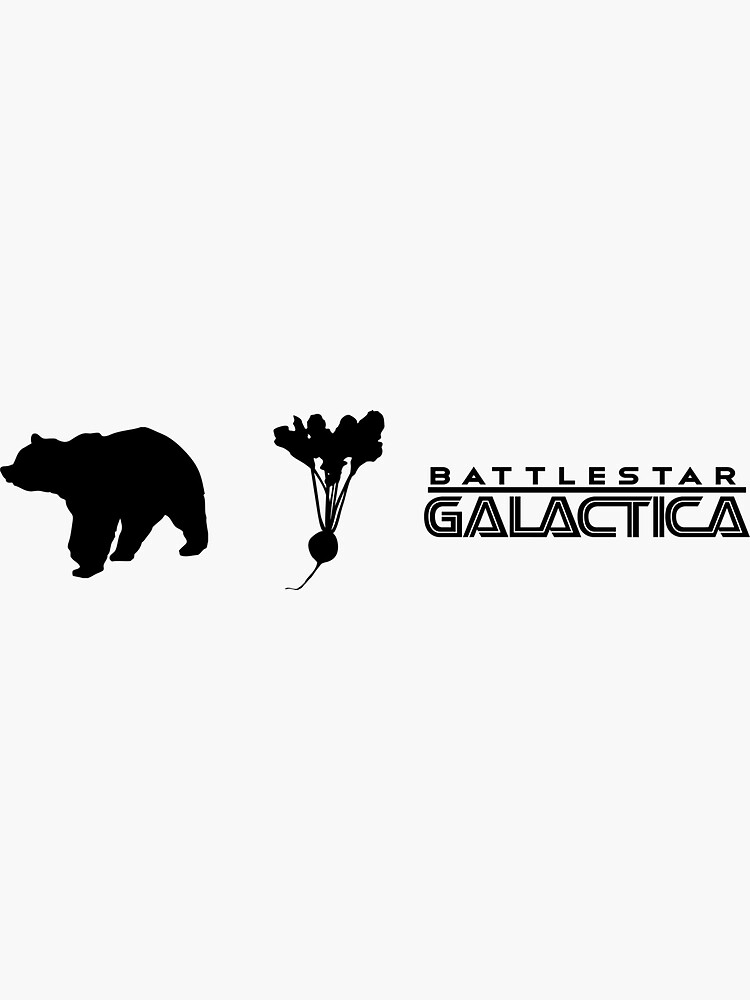 "Bears, Beets, Battlestar Galactica" Sticker by GreenPenguin Redbubble