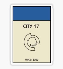 City 17 Monopoly (Half Life 2) Sticker