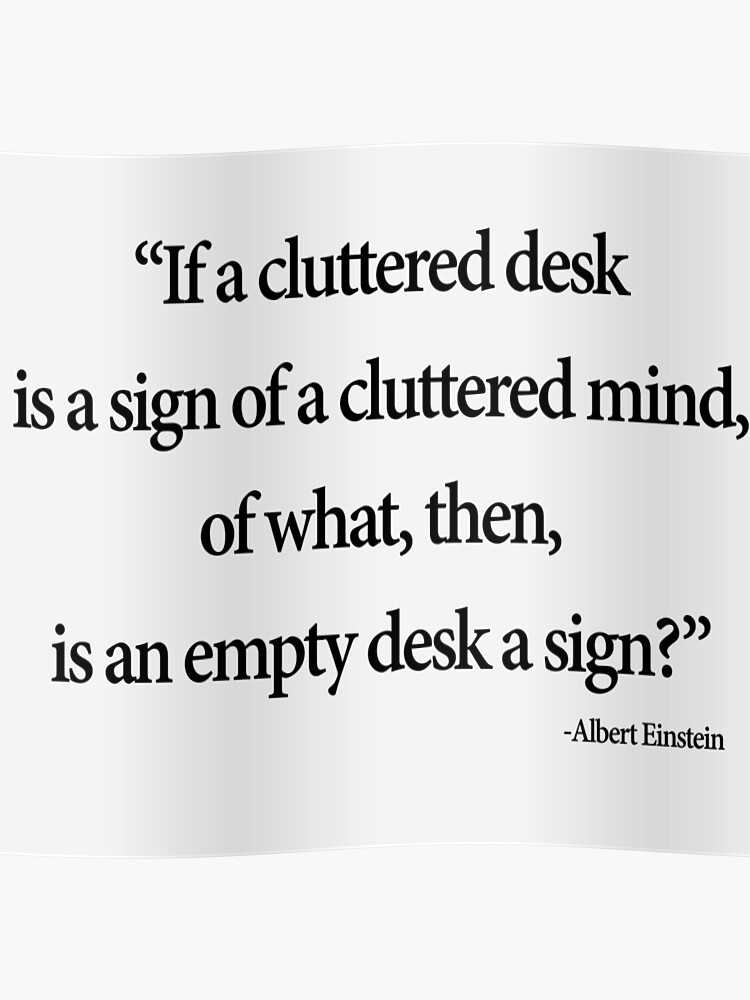 Cluttered Mind Poster