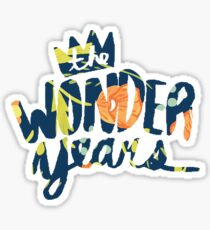 The Wonder Years floral logo Sticker