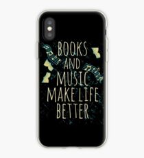 books and music make life better #1 iPhone Case