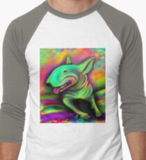 English Bull Terrier Colour Splash Men's Baseball ¾ T-Shirt