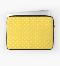 Gelbe & weiße Tupfen Laptoptasche