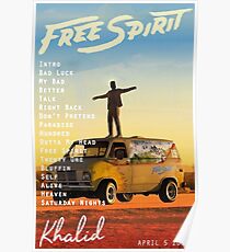 Póster Espíritu libre de Khalid
