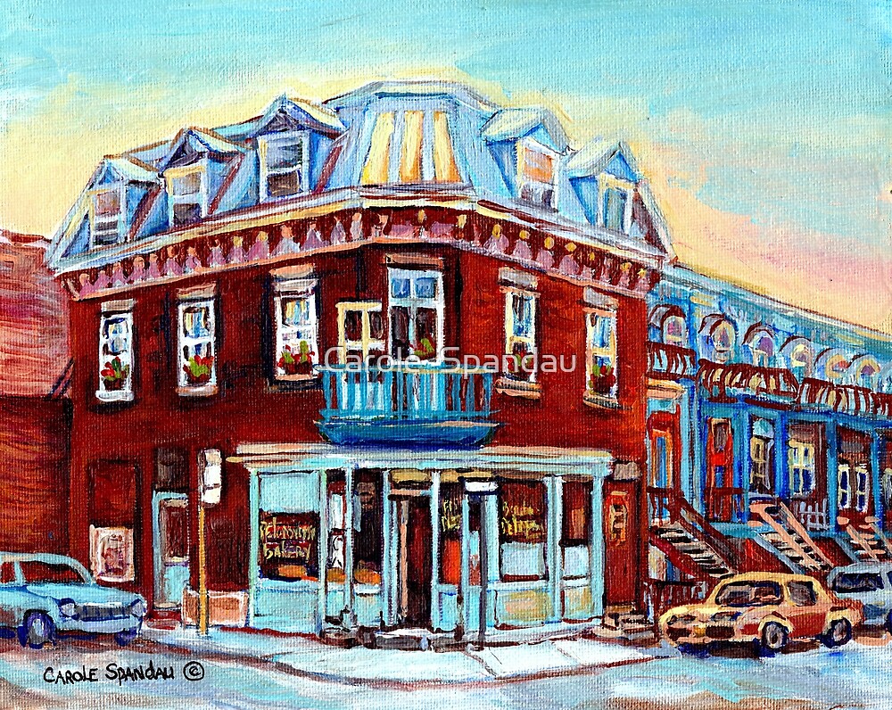 Montreal Landmarks 1960 Greek Bakery Mile End Corner Store Quebec