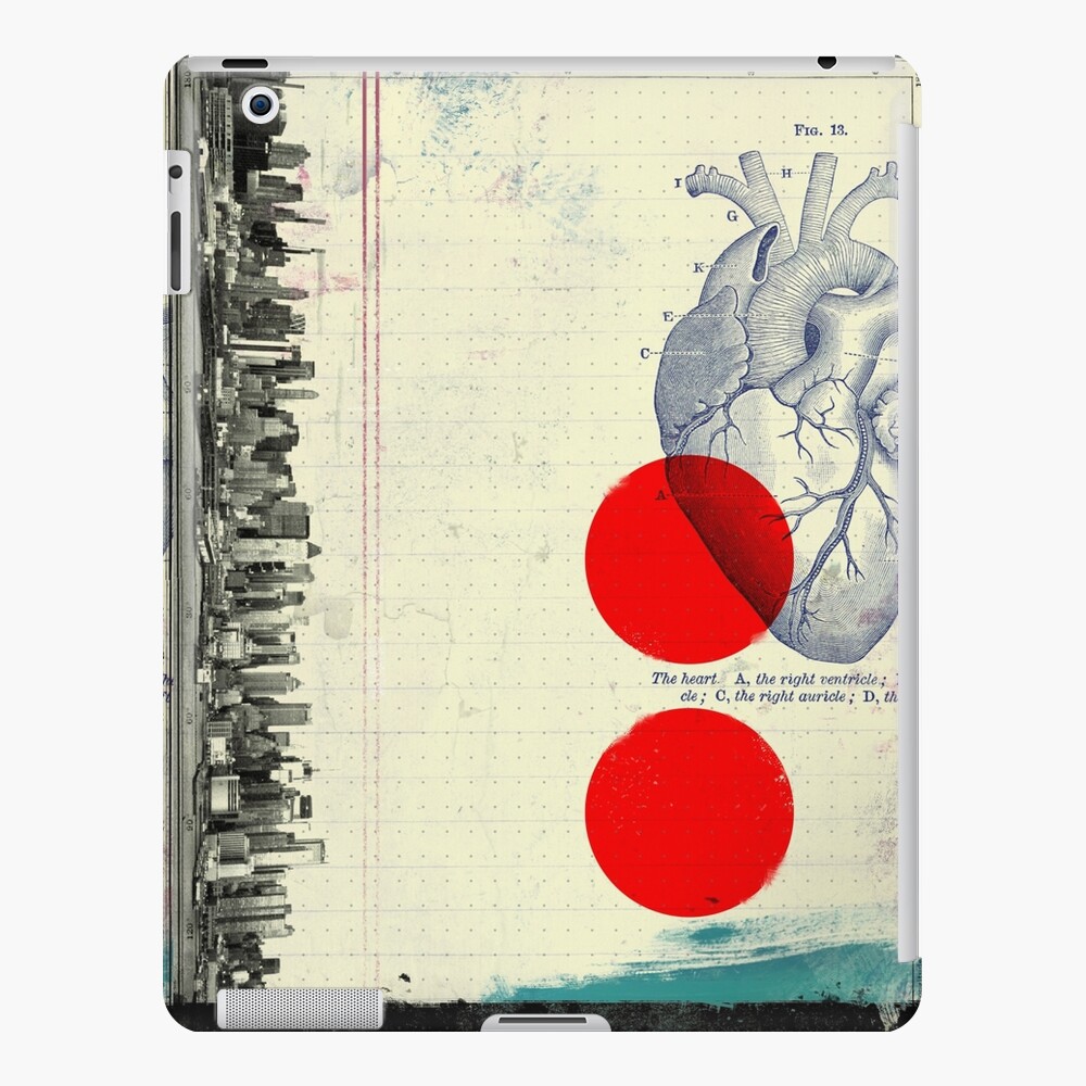 Heart 01 - Modern Abstract Collage iPad Case & Skin