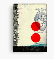 Heart 01 - Modern Abstract Collage Canvas Print