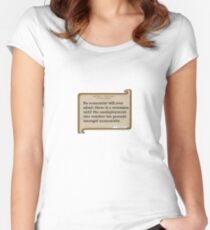1st economic law Women's Fitted Scoop T-Shirt