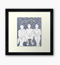 Wallows Outline with Nothing Happens Background Framed Print