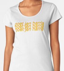 Poet Jen Harris Orange Juice Premium Scoop T-Shirt