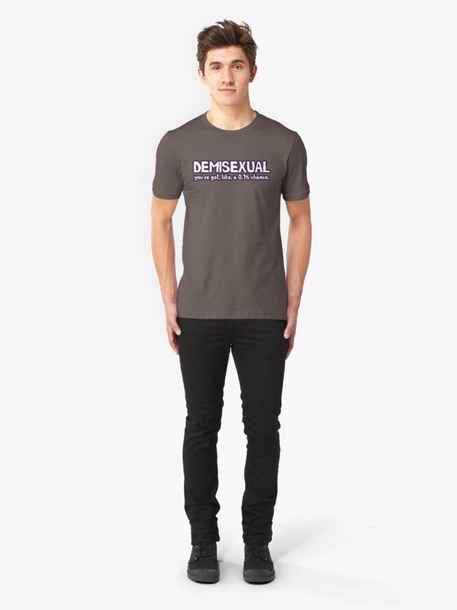 Alternative Ansicht von Demisexual Slim Fit T-Shirt