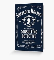 World's Only Consulting Detective Greeting Card