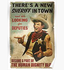 Fallout Human dignity bloc Poster