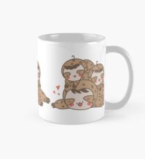 Sloth Stack Cute Chibi Classic Mug