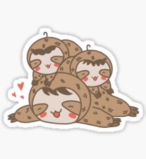 Sloth Stack Cute Chibi Sticker