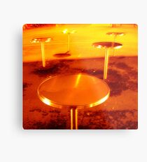 city mushrooms, night type Metal Print
