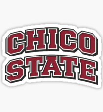 Limited Chico State Wildcats Logo - Red Bold Sticker