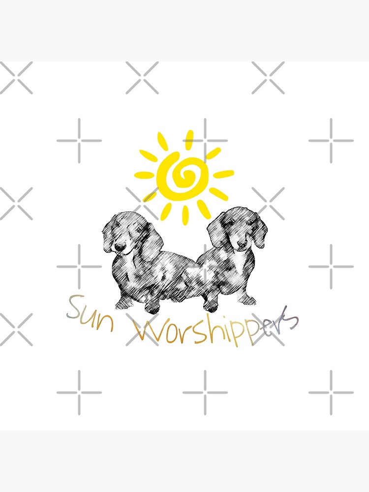 Dachshunds Sun Worshippers by tribbledesign